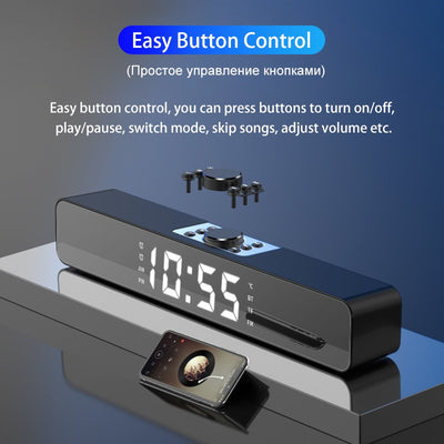 LED  Sound Bar Alarm Clock
